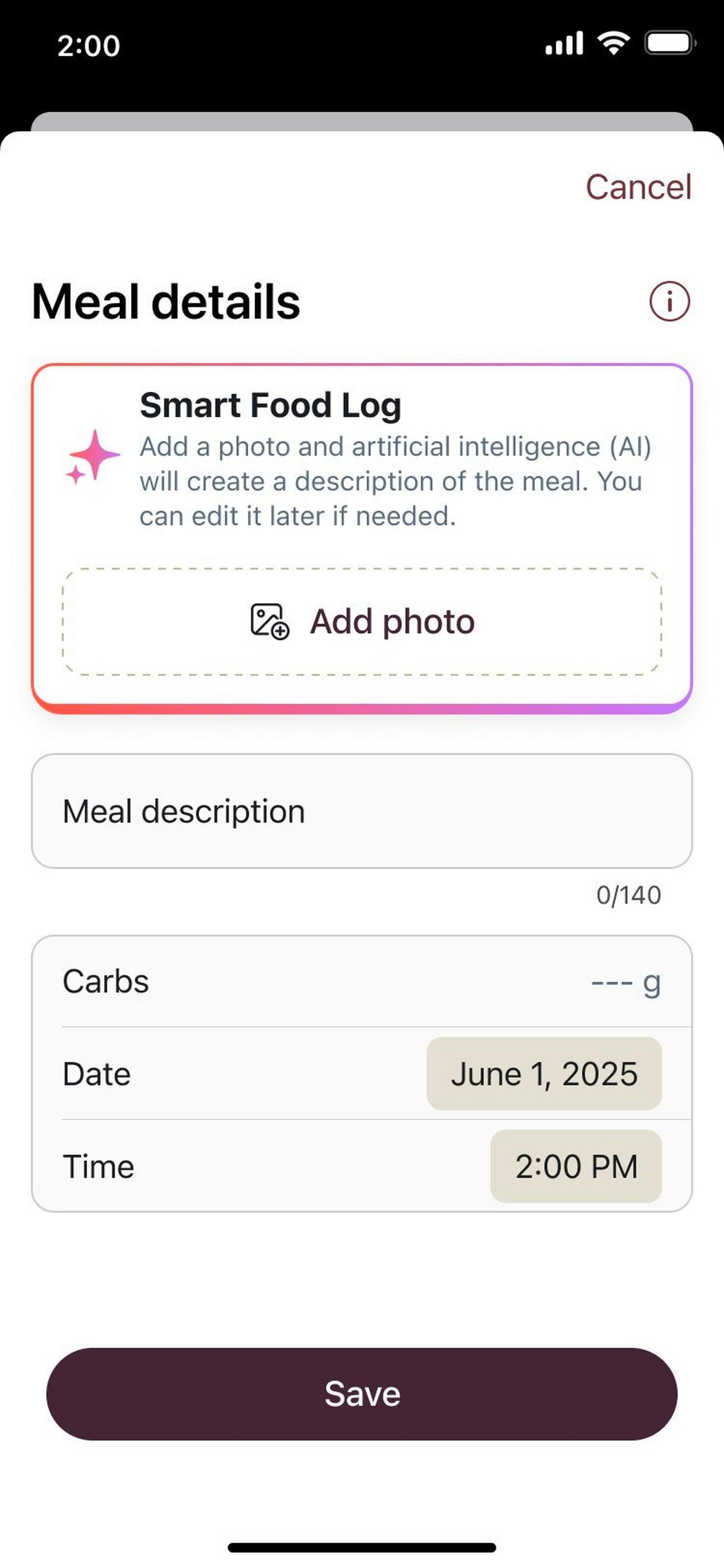 v1.8 app screen meal details